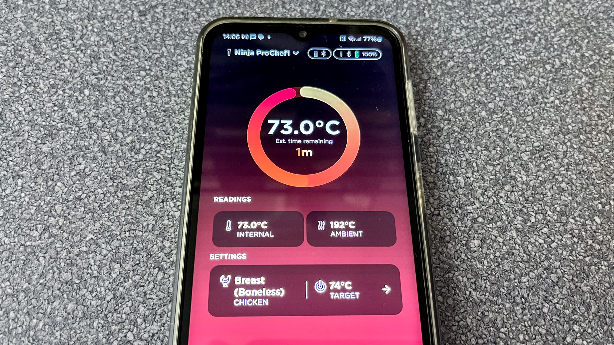 מדחום בשר אלחוטי של נינג'ה פרו