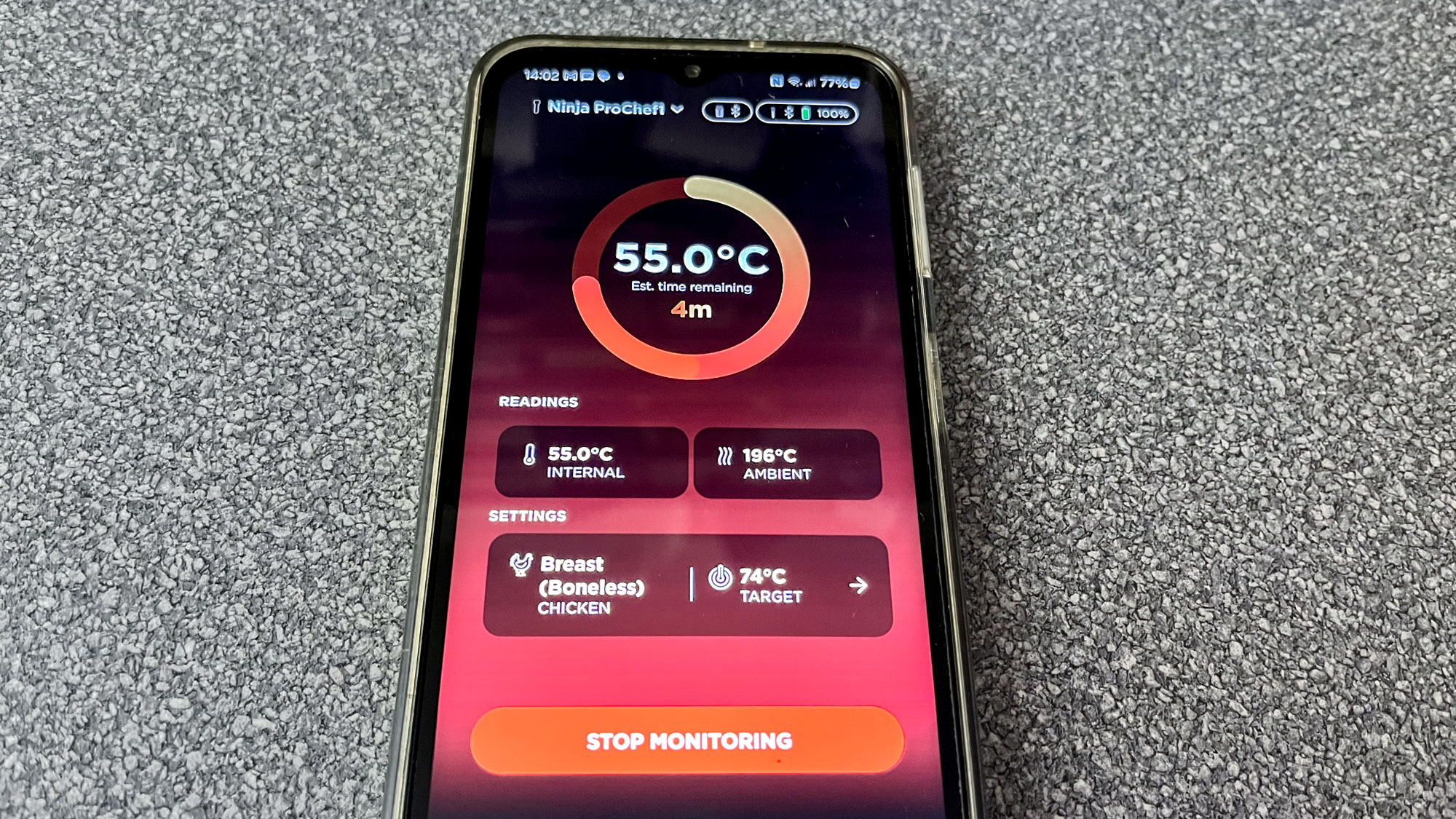 מדחום בשר אלחוטי של נינג'ה פרו