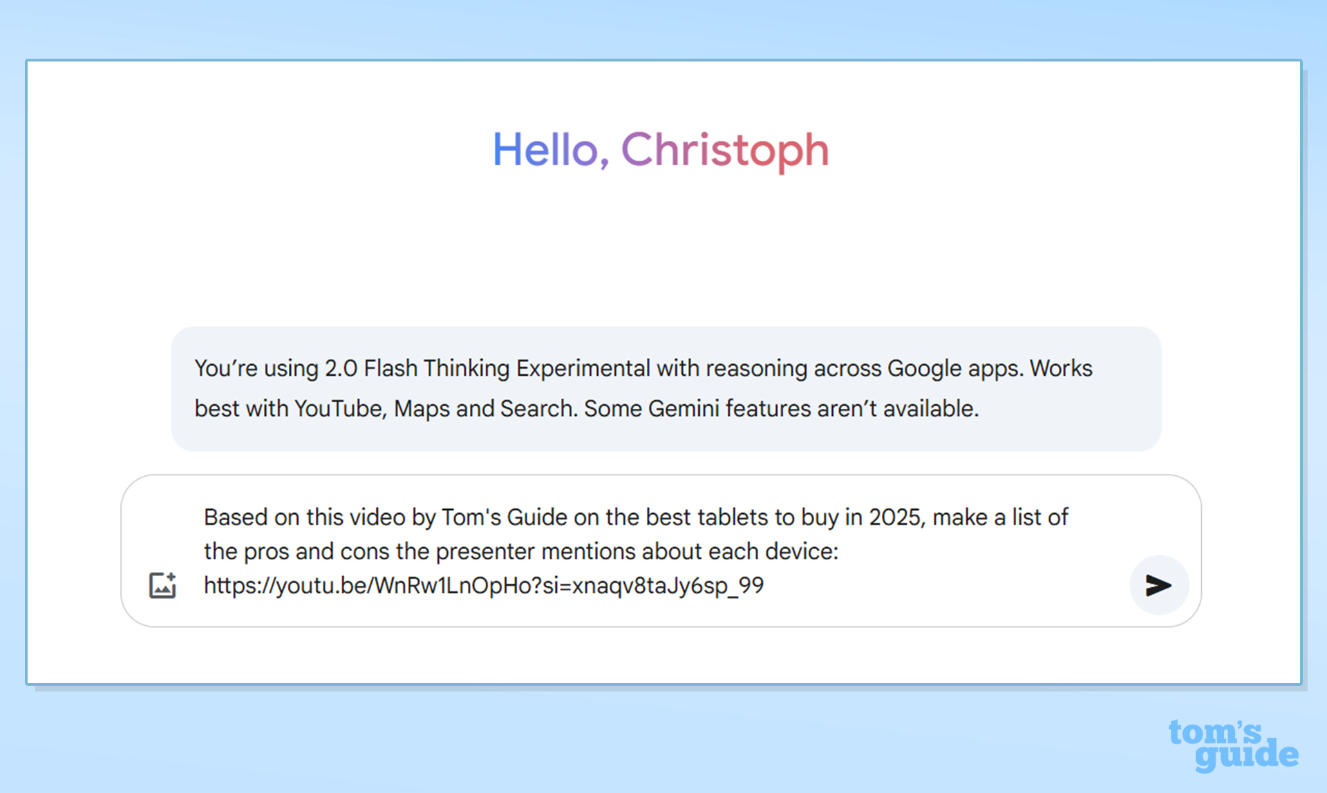 הוראות שלב אחר שלב על שימוש Google Gemini כדי לנתח סרטוני YouTube