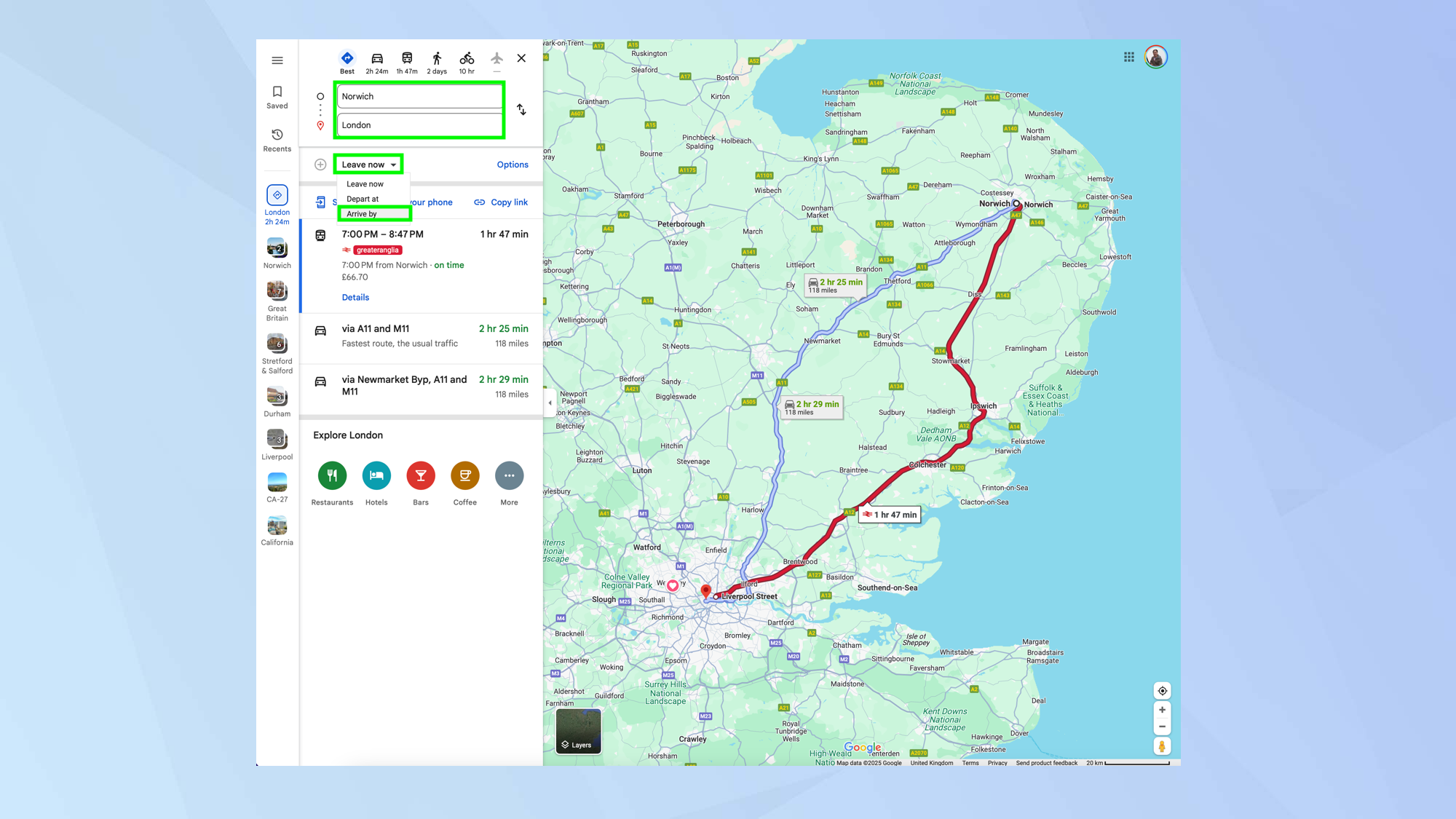 כיצד להשתמש במפות Google כדי להימנע מאיחור