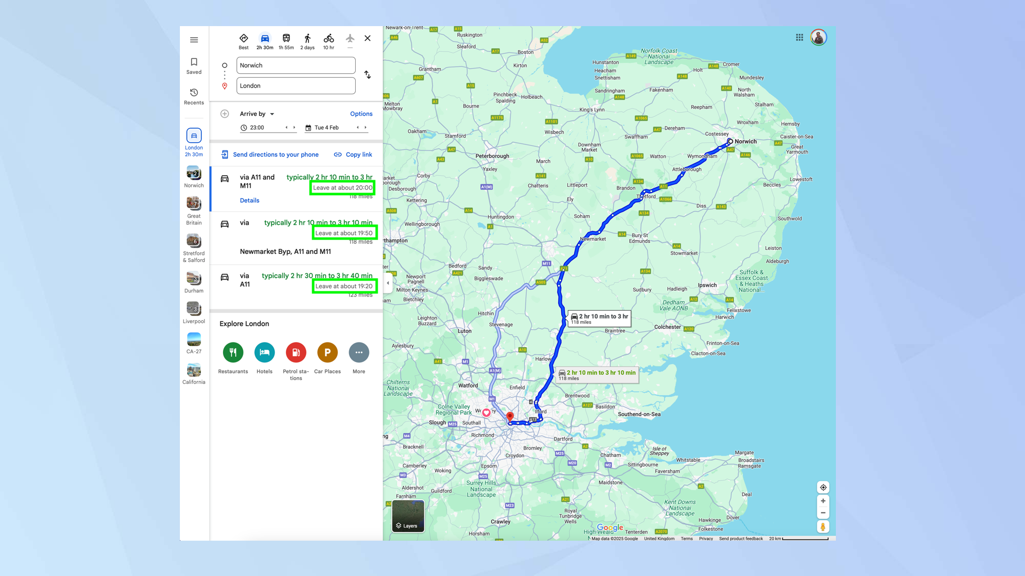 כיצד להשתמש במפות Google כדי להימנע מאיחור
