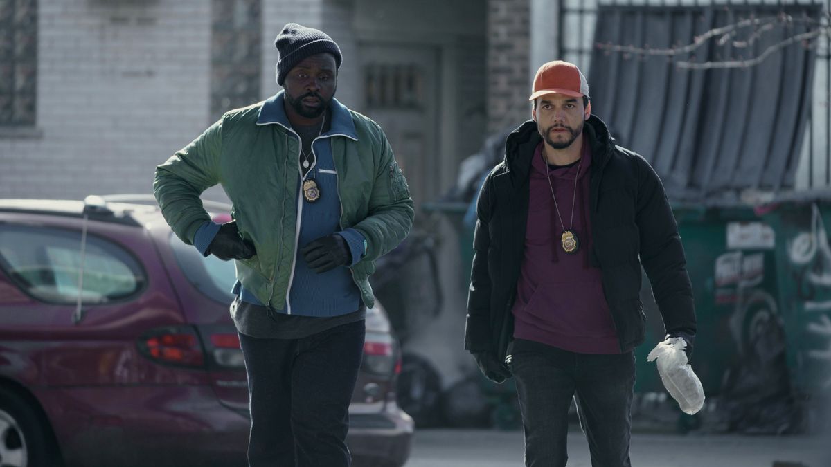 Brian Tyree Henry and Wagner Moura in Apple TV Plus' crime drama, 'Dope Thief'