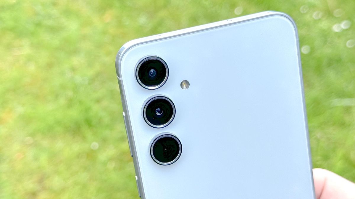 The Samsung Galaxy A55's rear cameras