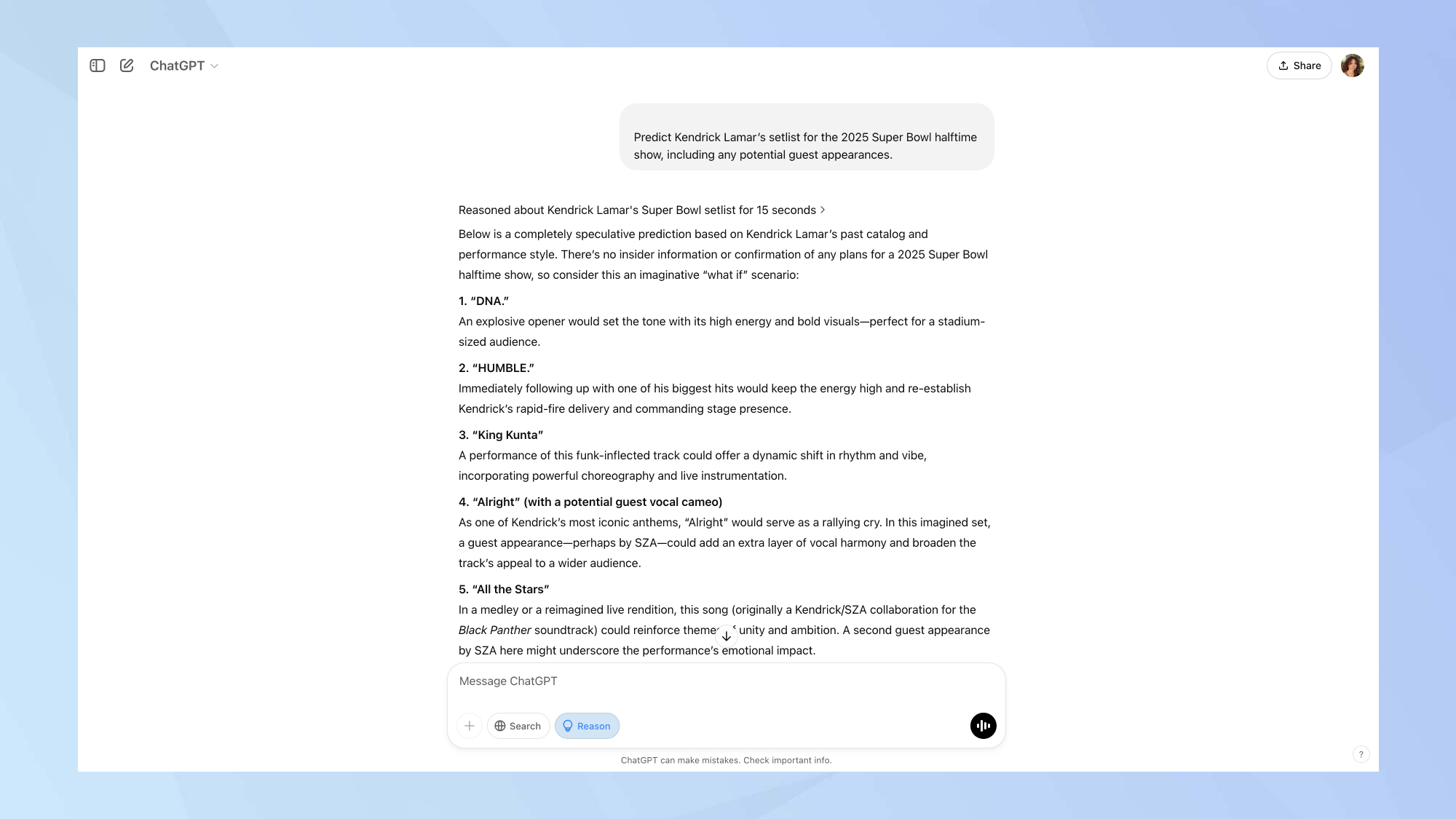 Chatgpt Super Bowl Set Set את הרשימה