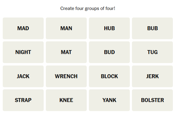 פאזל חיבורים של ניו יורק טיימס 611 ב- 11 בפברואר 2025