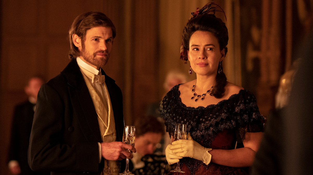 Lord Frederick Trenchard (played by Ben Wainwright) and Clara Dunn (Harriet Slater) take center stage in "Belgravia: The Next Chapter"