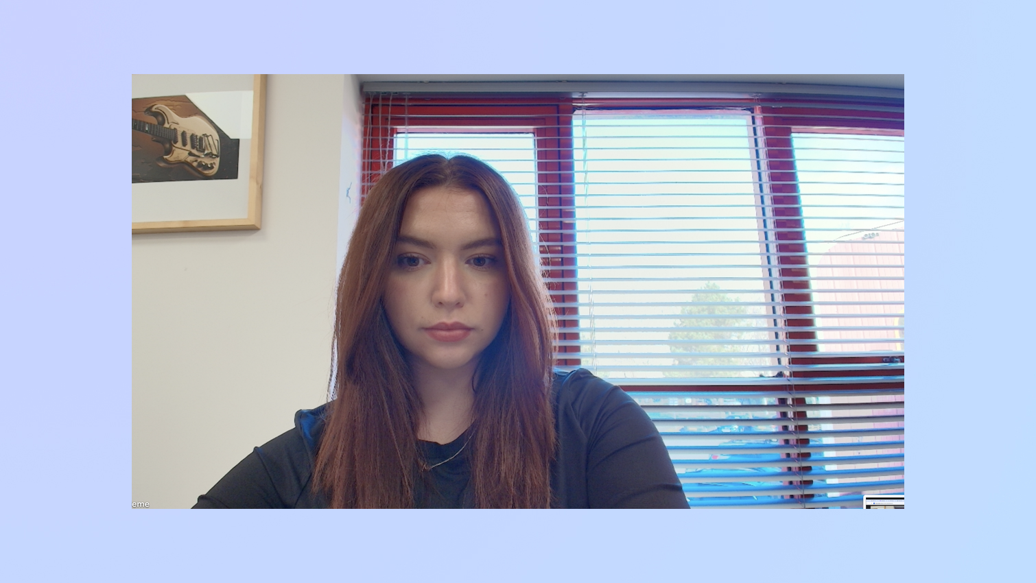 צילום מסך כדי להדגים את איכות התמונה של מצלמת ה- Logitech MX Brio 705