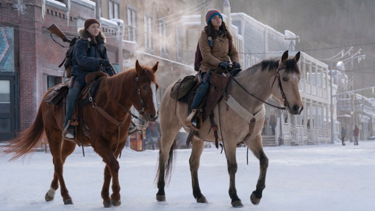 Bella Ramsey and Isabela Merced in The Last of Us season 2