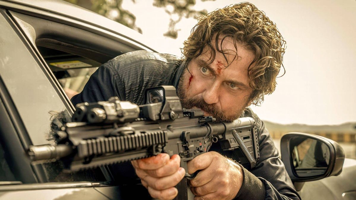 Gerard Butler as Detective Nick "Big Nick" O'Brien in "Den of Thieves 2: Pantera"