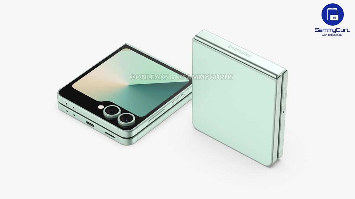 CAD renders of the Samsung Galaxy Z Flip FE