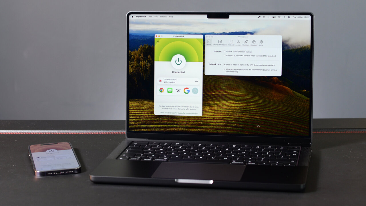 ExpressVPN ב- Mac ו- iPhone