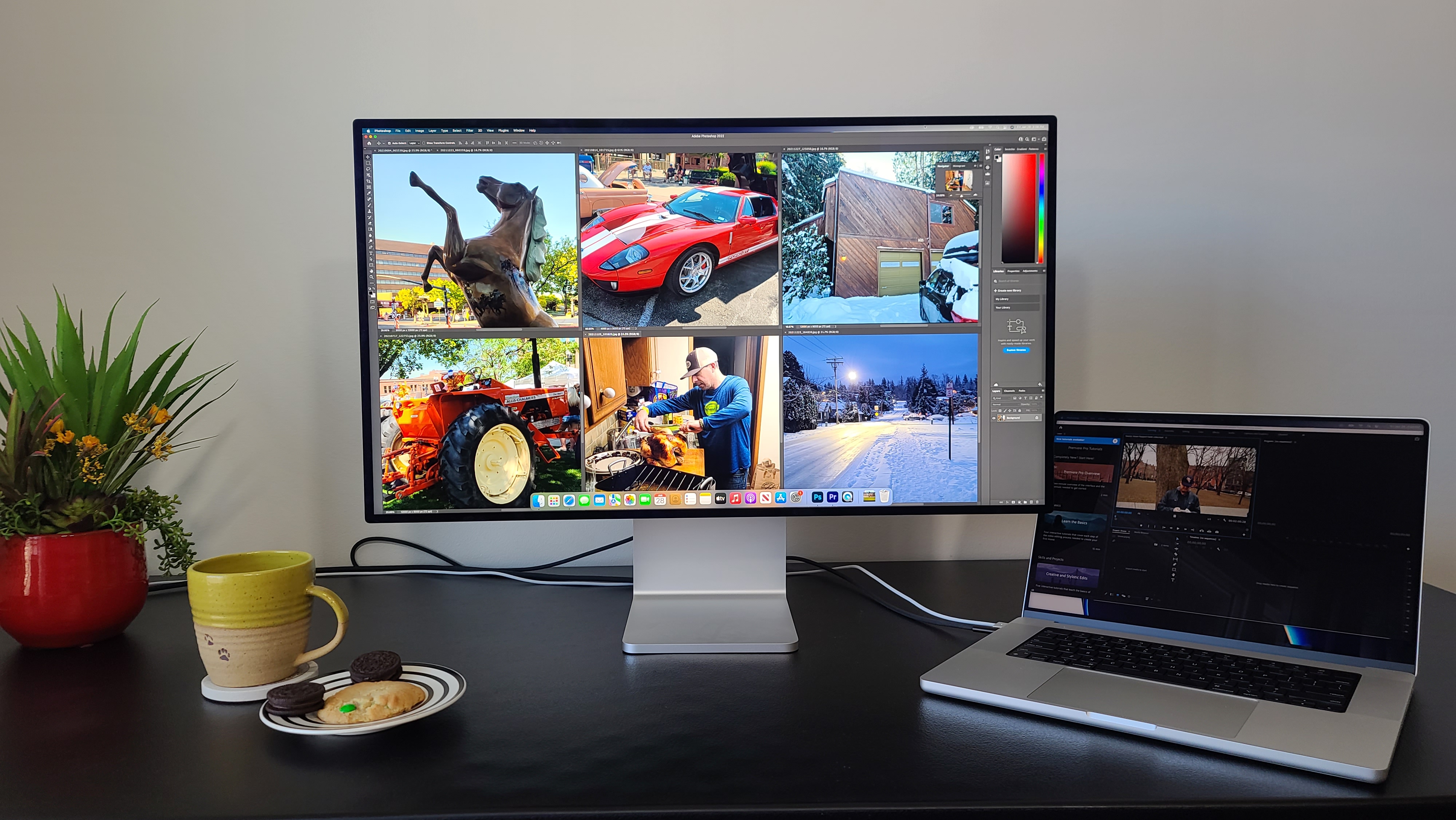 Apple Pro תצוגה XDR על שולחן העבודה
