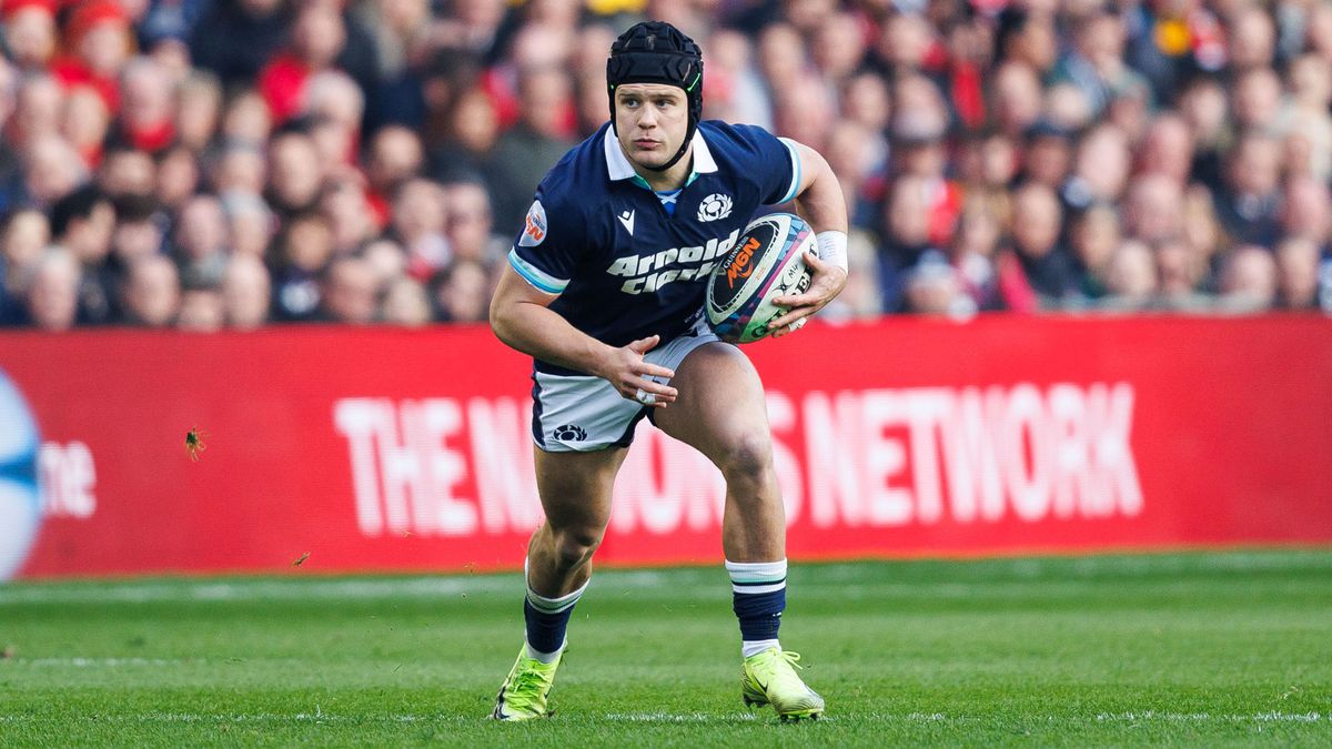 Scotland's Darcy Graham in action during a Guinness Six Nations.