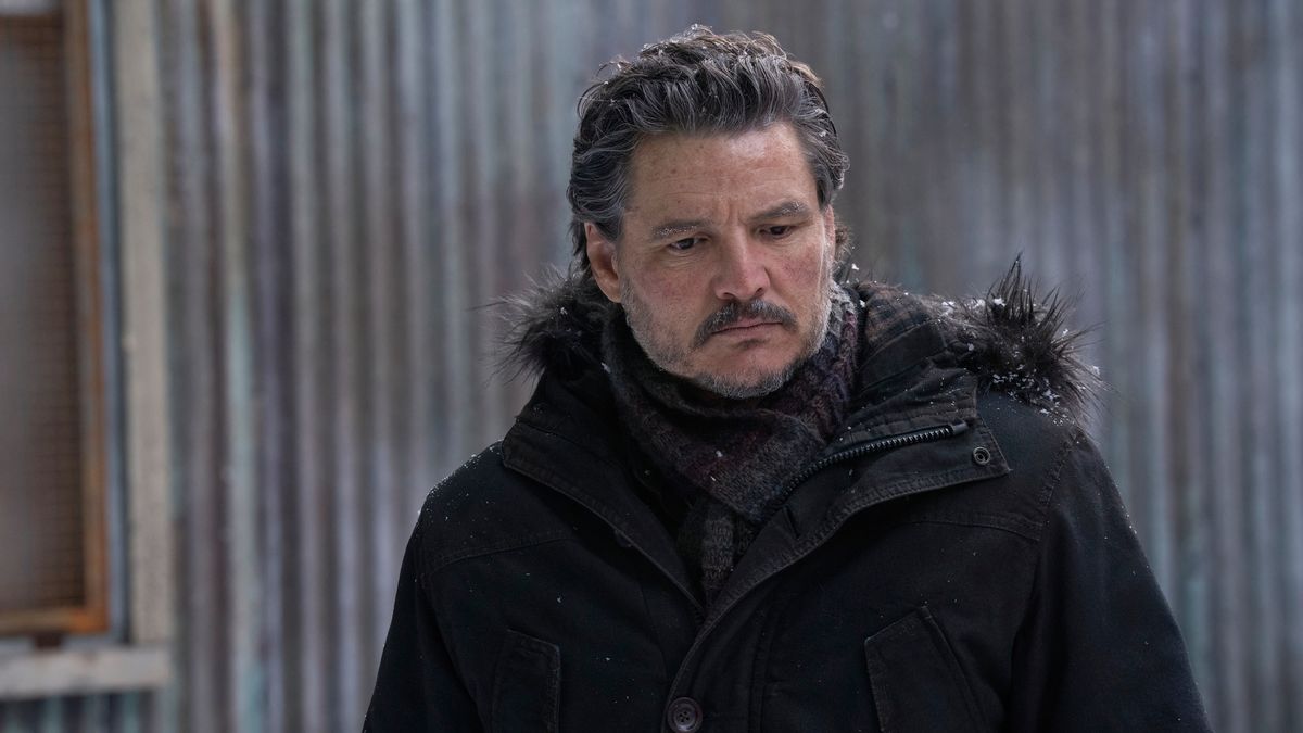 Joel (Pedro Pascal) in a winter coat in a scene from HBO's "The Last Of Us" season 2
