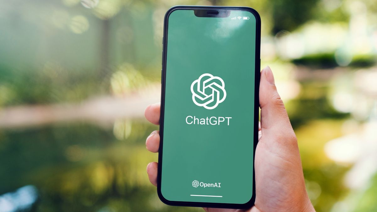 ChatGPT logo on a phone