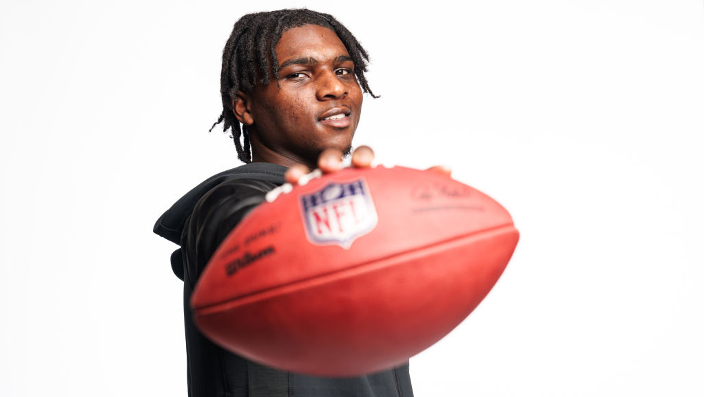 Quarterback Cam Ward of Miami, taken in February 2025 ahead of the NFL Draft