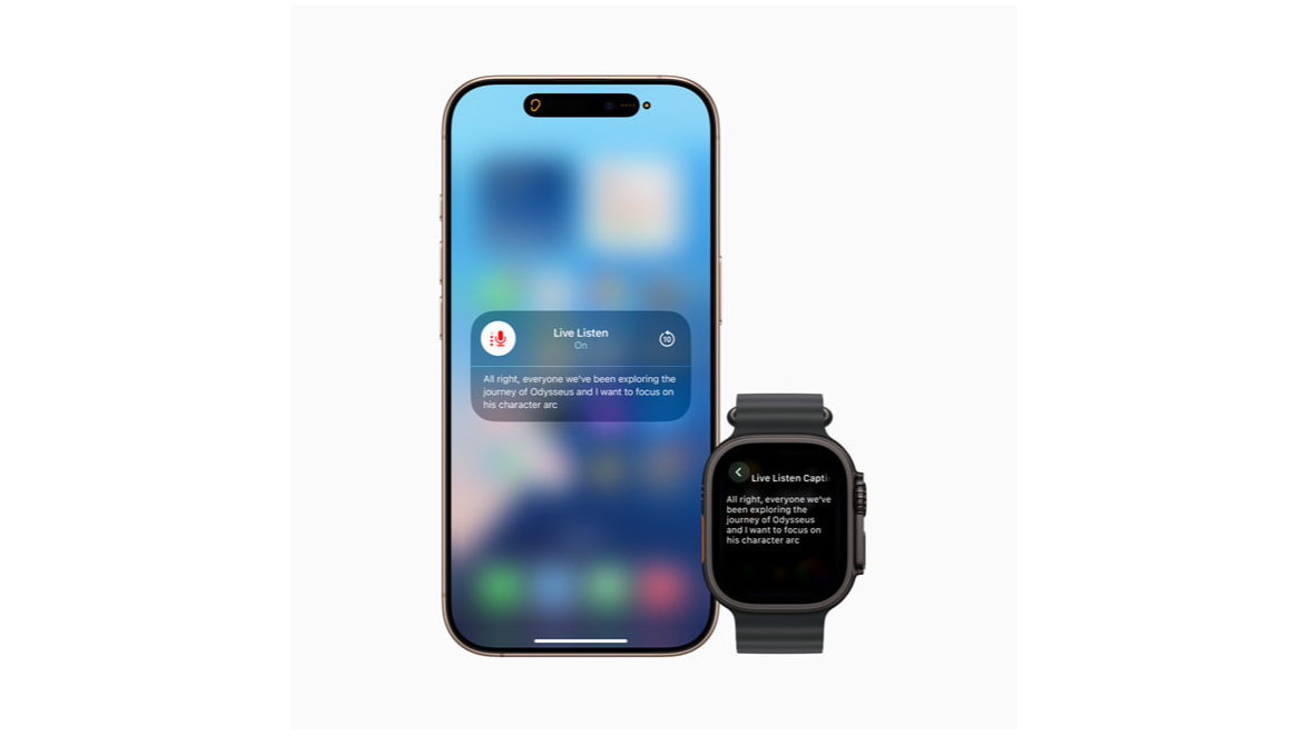 כיתובים חיים Apple Watch