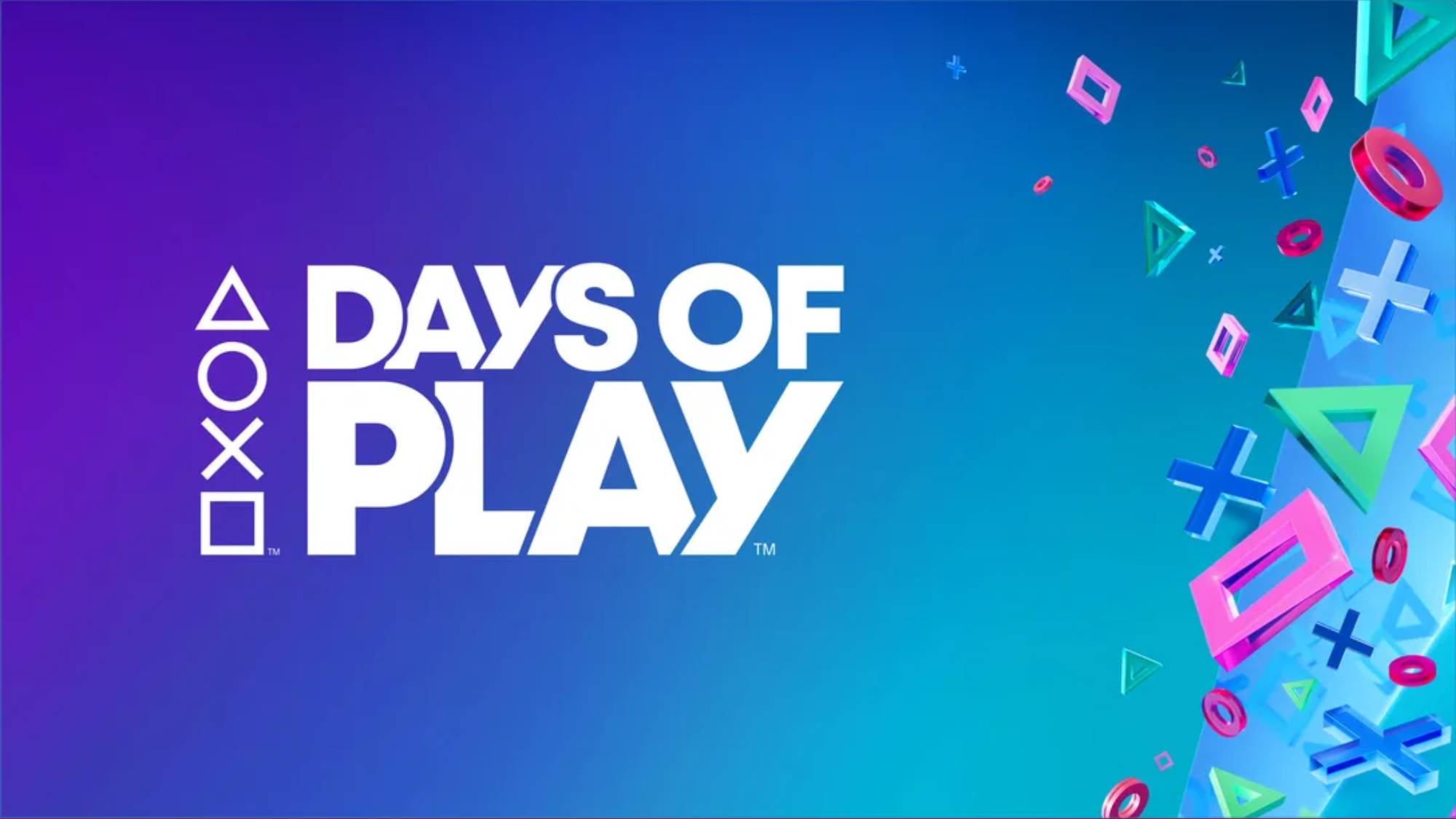 A splashscreen image for PlayStation Days of Play