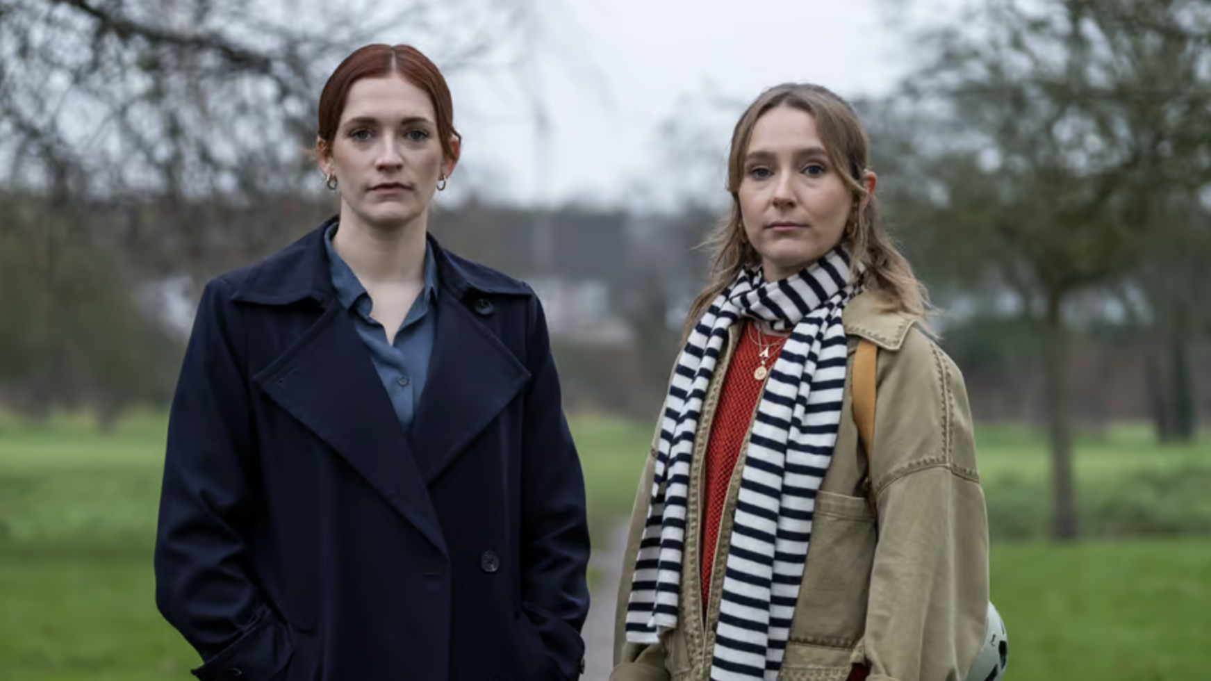 Charlotte Ritchie (left) and Rose Ayling-Ellis (right) in British detective drama Code of Silence drama free on ITV