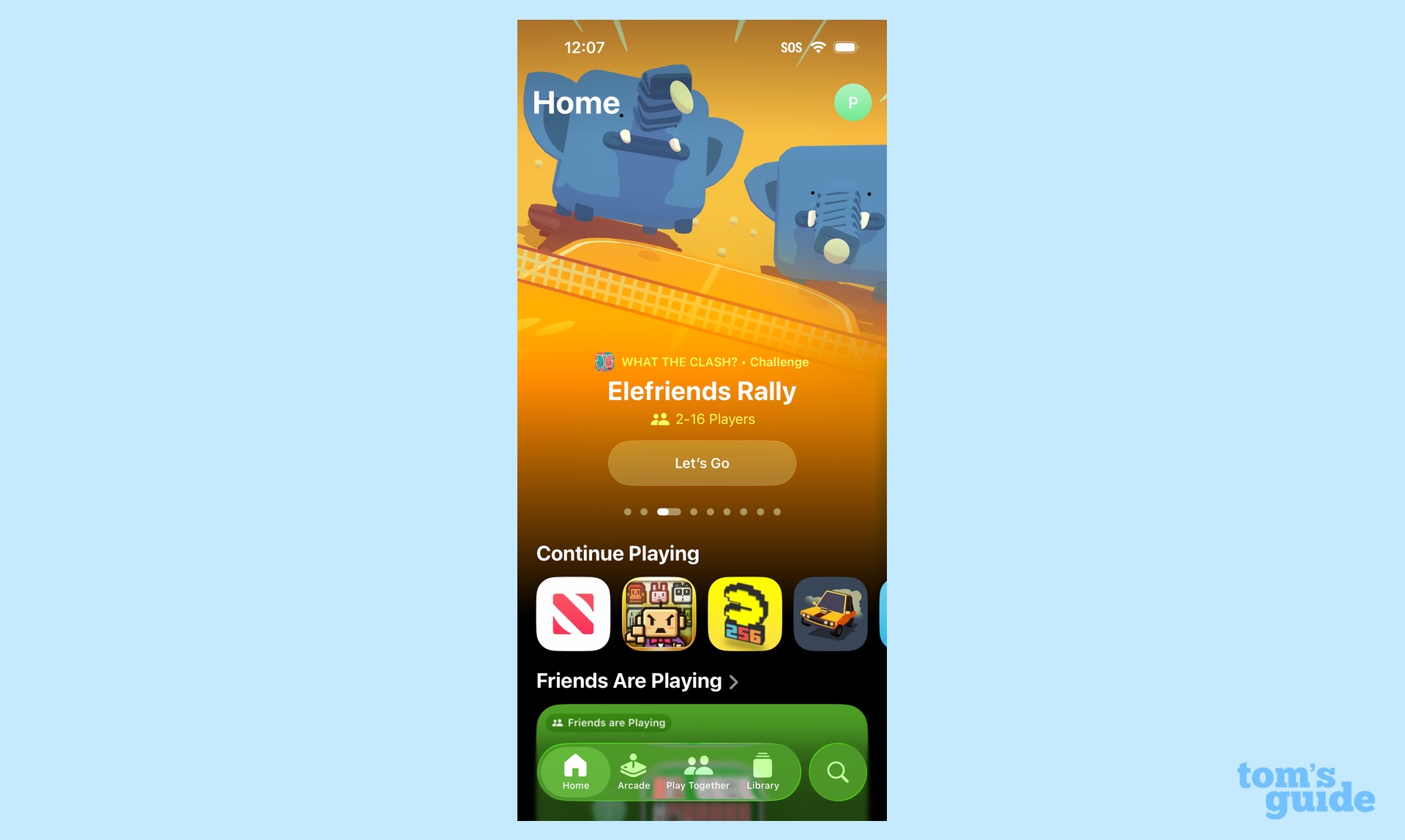 משחקי App Home Tab