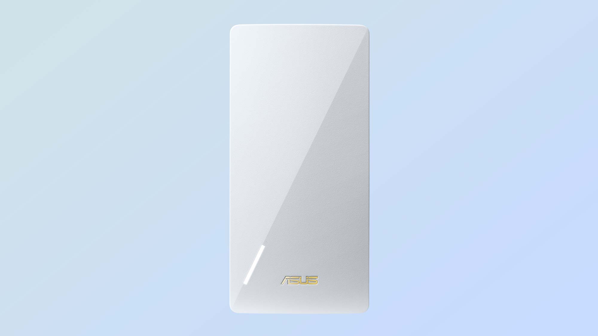 צילום עיצוב מוצר של ASUS RP-AX58 Wi-Fi 6 Extender המציג את החזית.