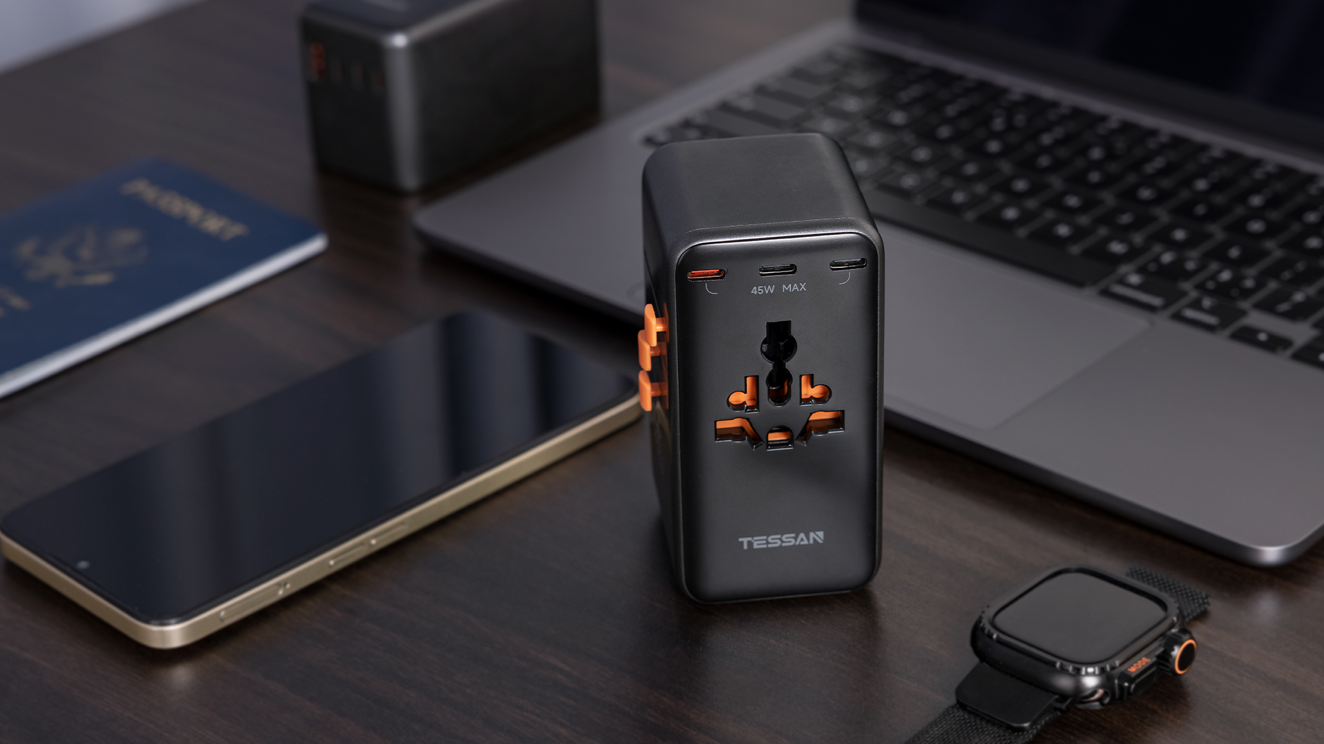 The TESSAN Voyager 205 travel adapter