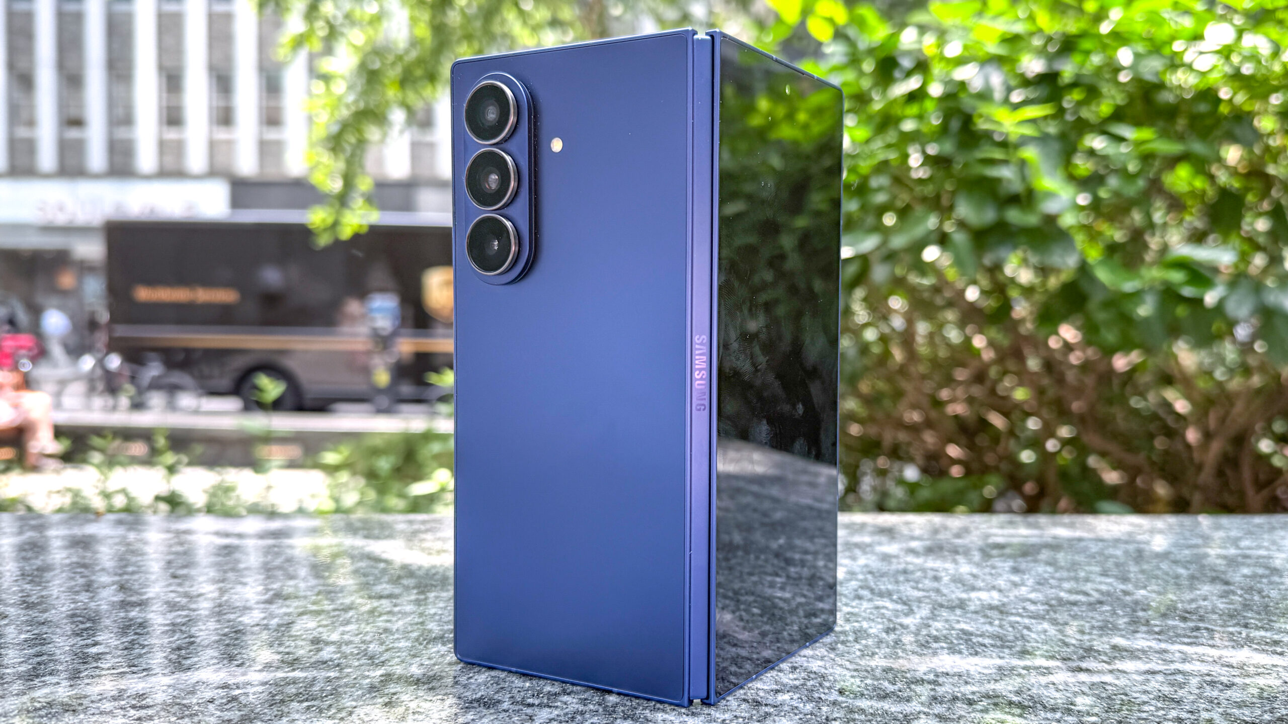 Samsung Galaxy Z Fold 7 shown in hand