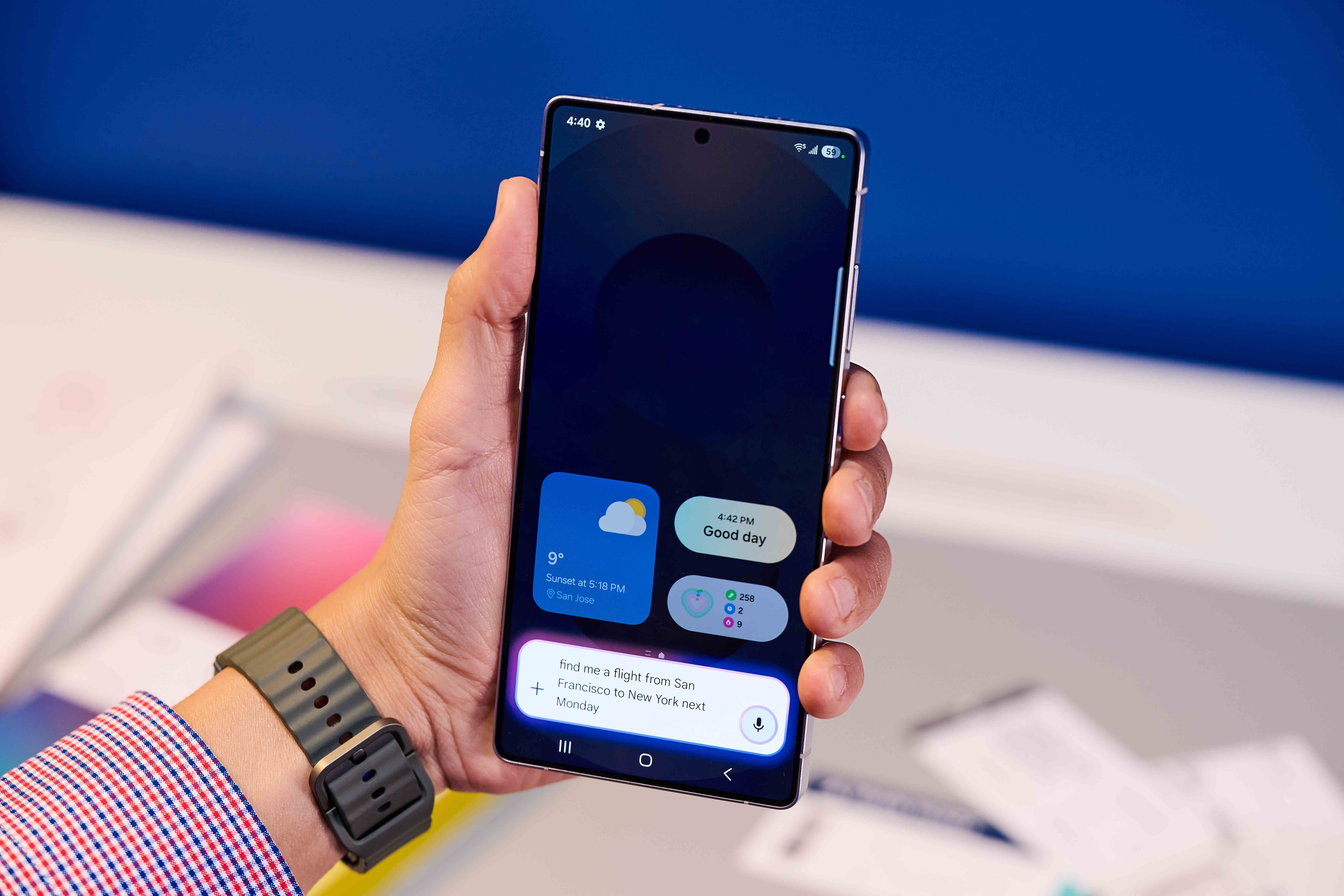 ה- Samsung Galaxy S25 Ultra יכול לעזור לכם למצוא טיסות.