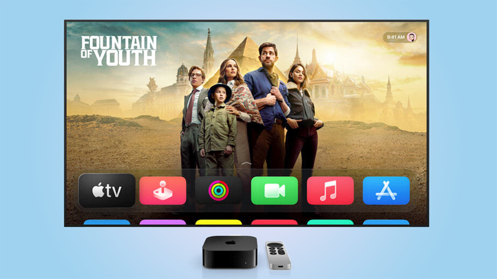 מסך Apple TVOS 26 