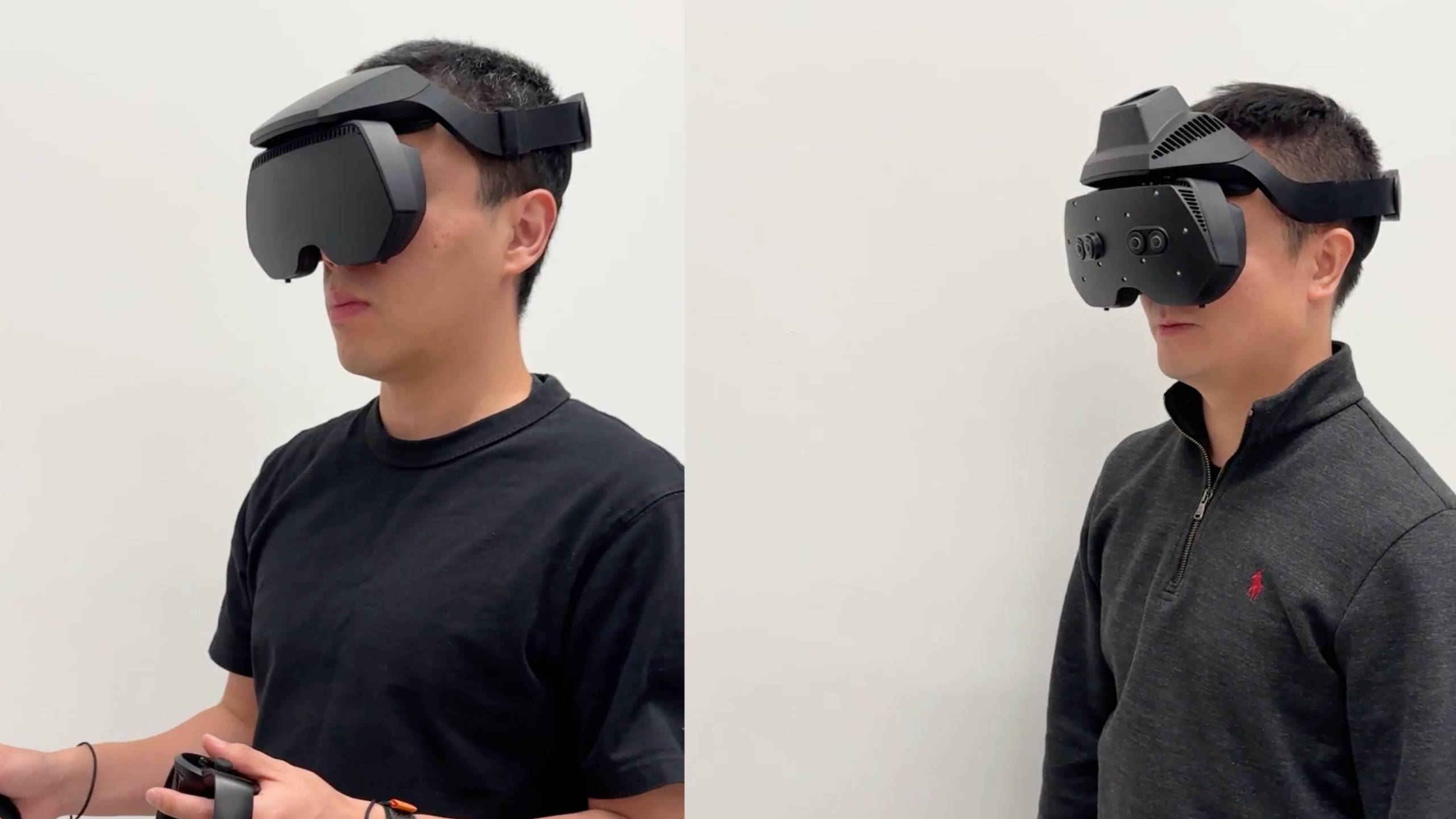 חוקרים לובשים Protoype VR ו- MR Oherates