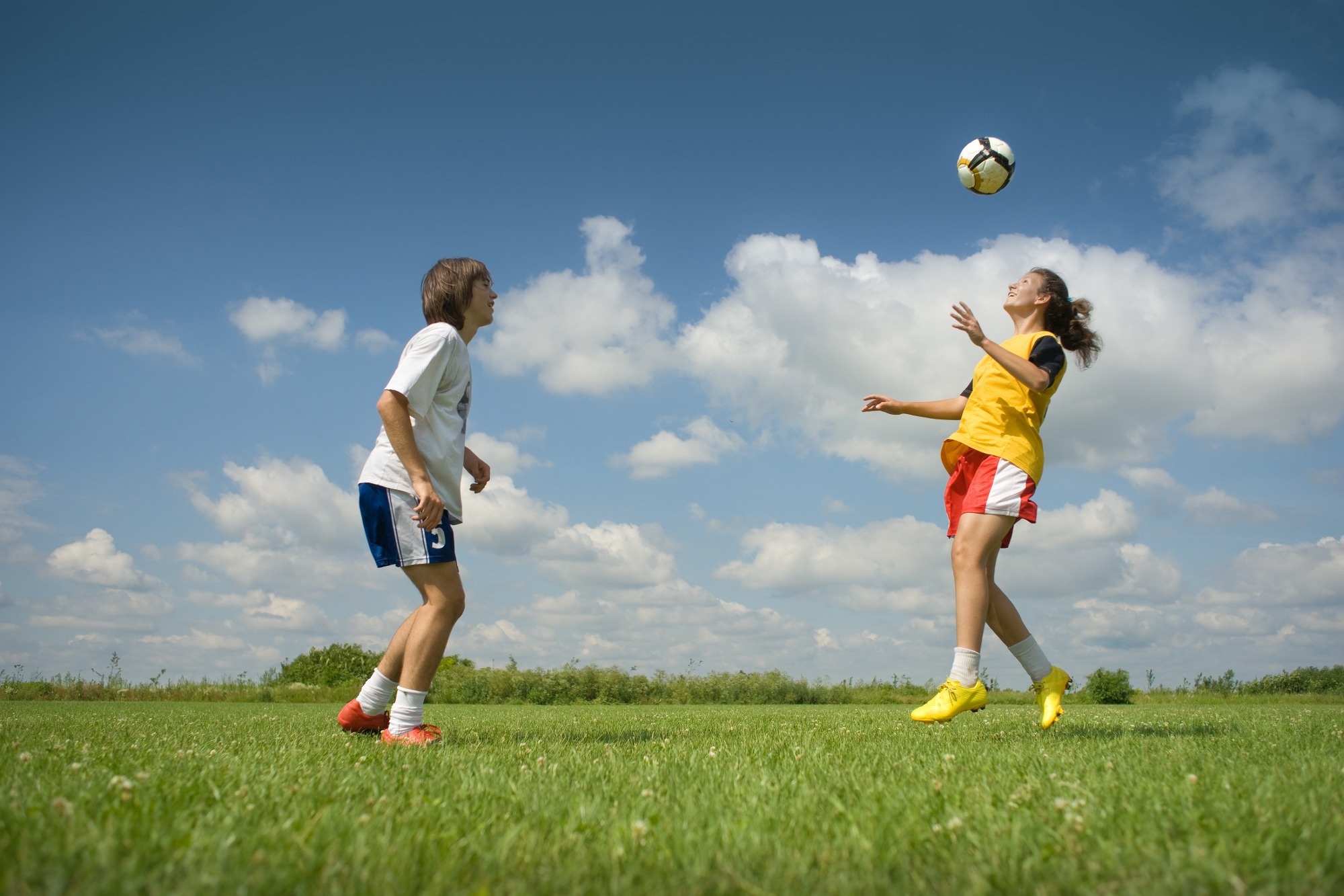 Female Heading a Ball