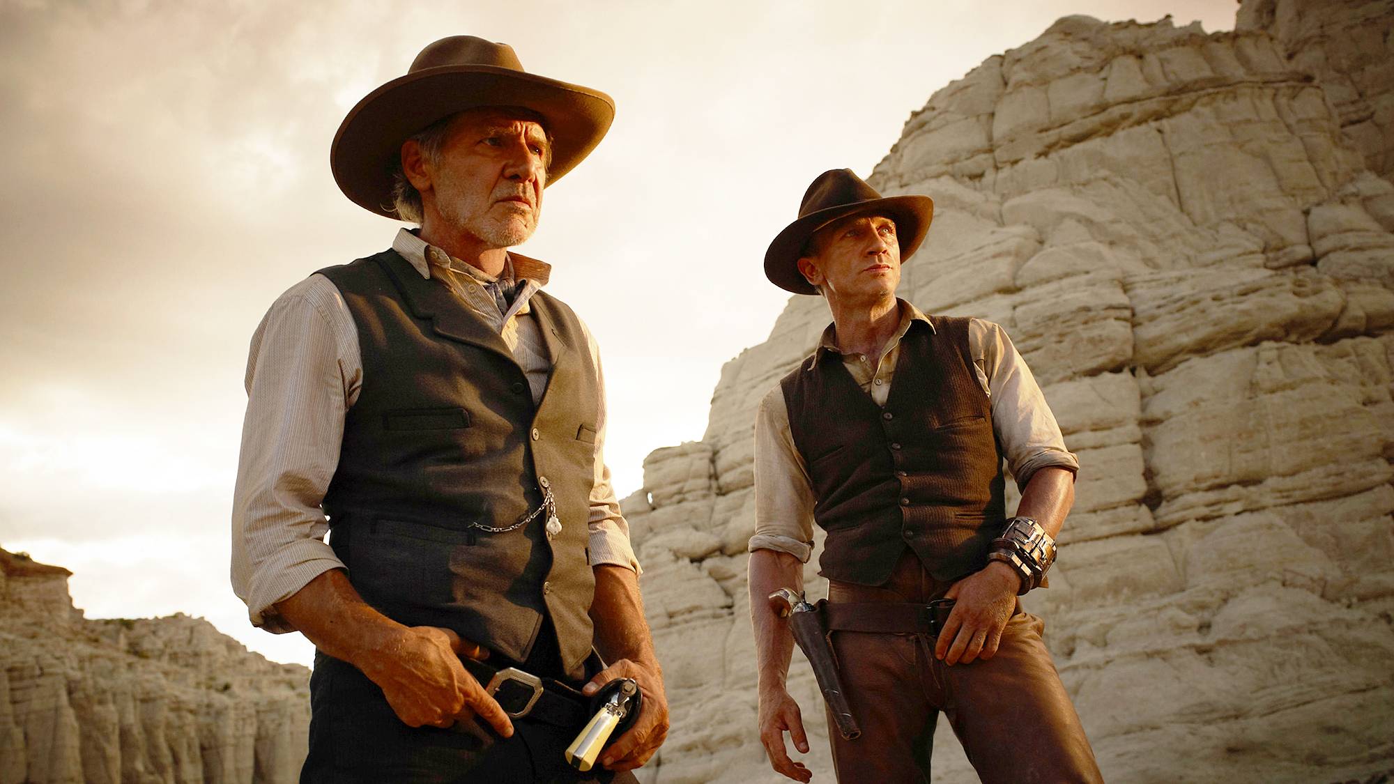 הריסון פורד ודניאל קרייג בציטוט; Cowboys & amp; חייזרים & quot; סרט (2011)
