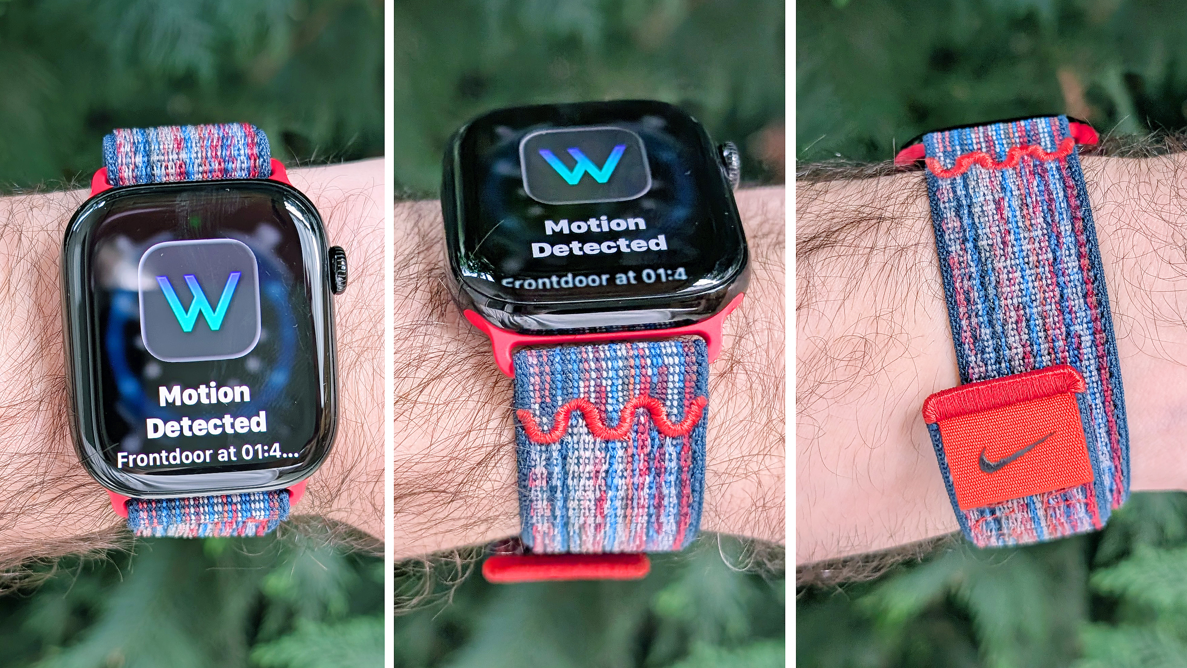 תקריב של Apple Watch Series 10 על פרק כף היד של משתמש המציג את תנועת ההנפה החדשה בשורש כף היד המשמשת לביטול הודעות ללא ידיים