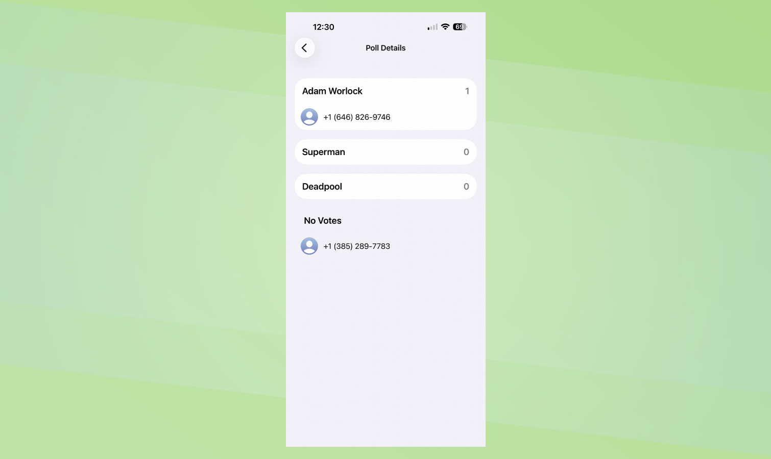 צילום מסך של iOS 26 כיצד ליצור סקרים בהודעות.