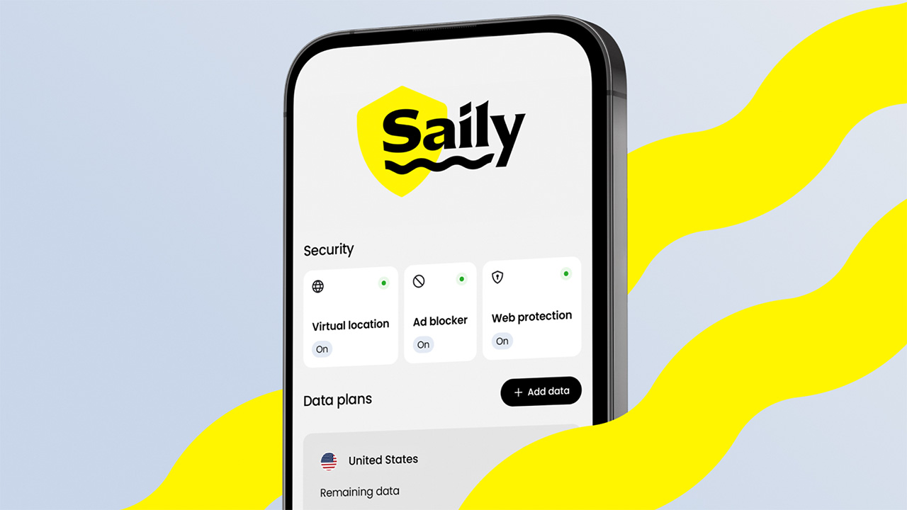 תמונה המציגה Saily בשימוש בסמארטפון