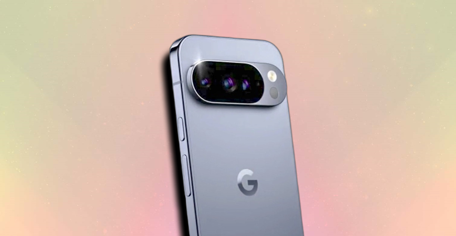 Google Pixel 10 מתגלה על רקע צבעוני.