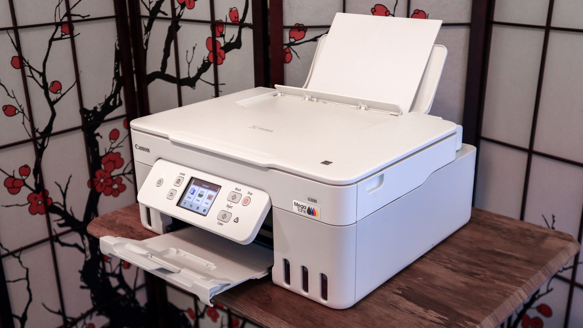 Canon Megatank Pixma G3290 יחידת הסקירה בפעולה