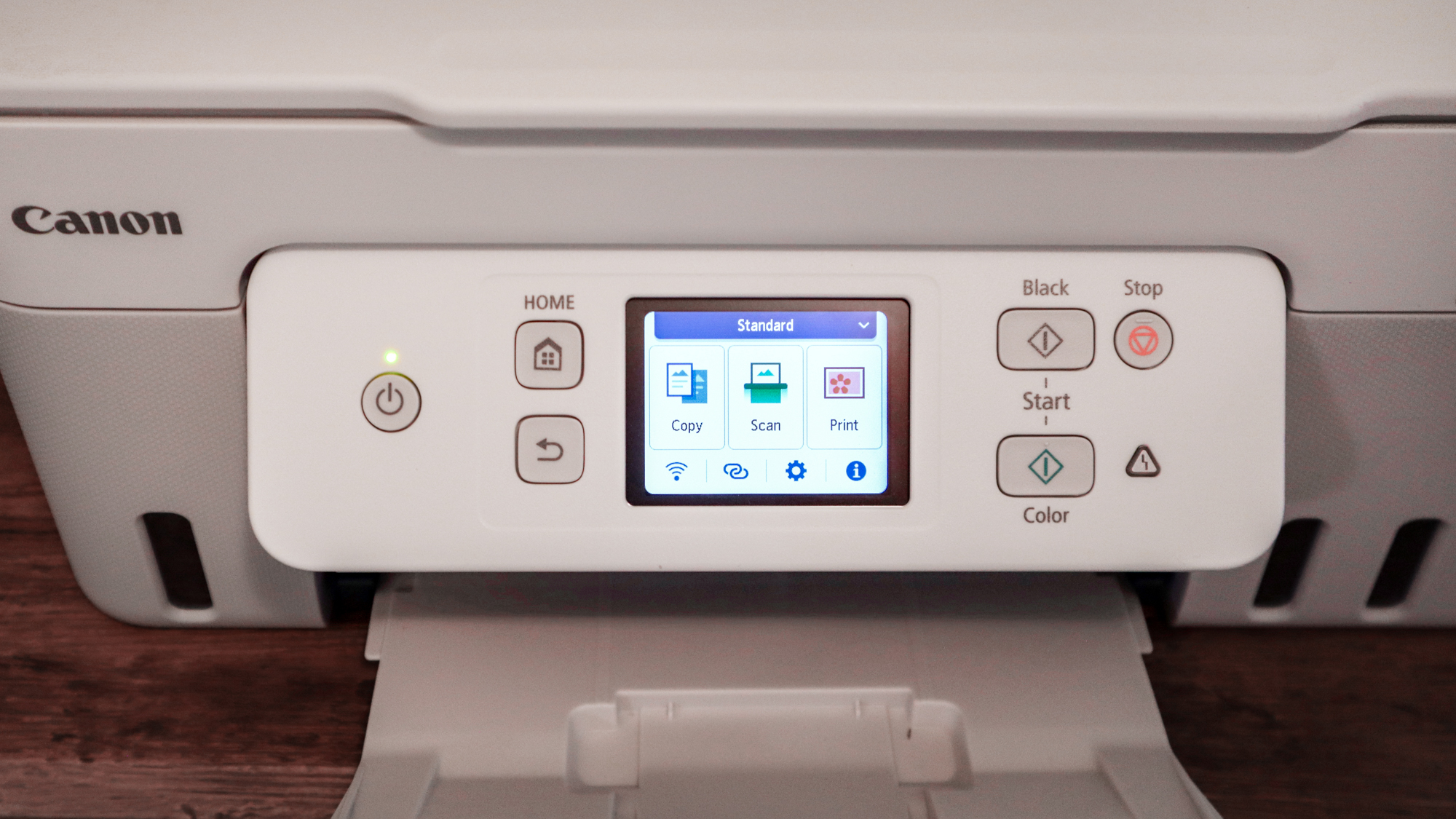 Canon Megatank Pixma G3290 יחידת הסקירה בפעולה