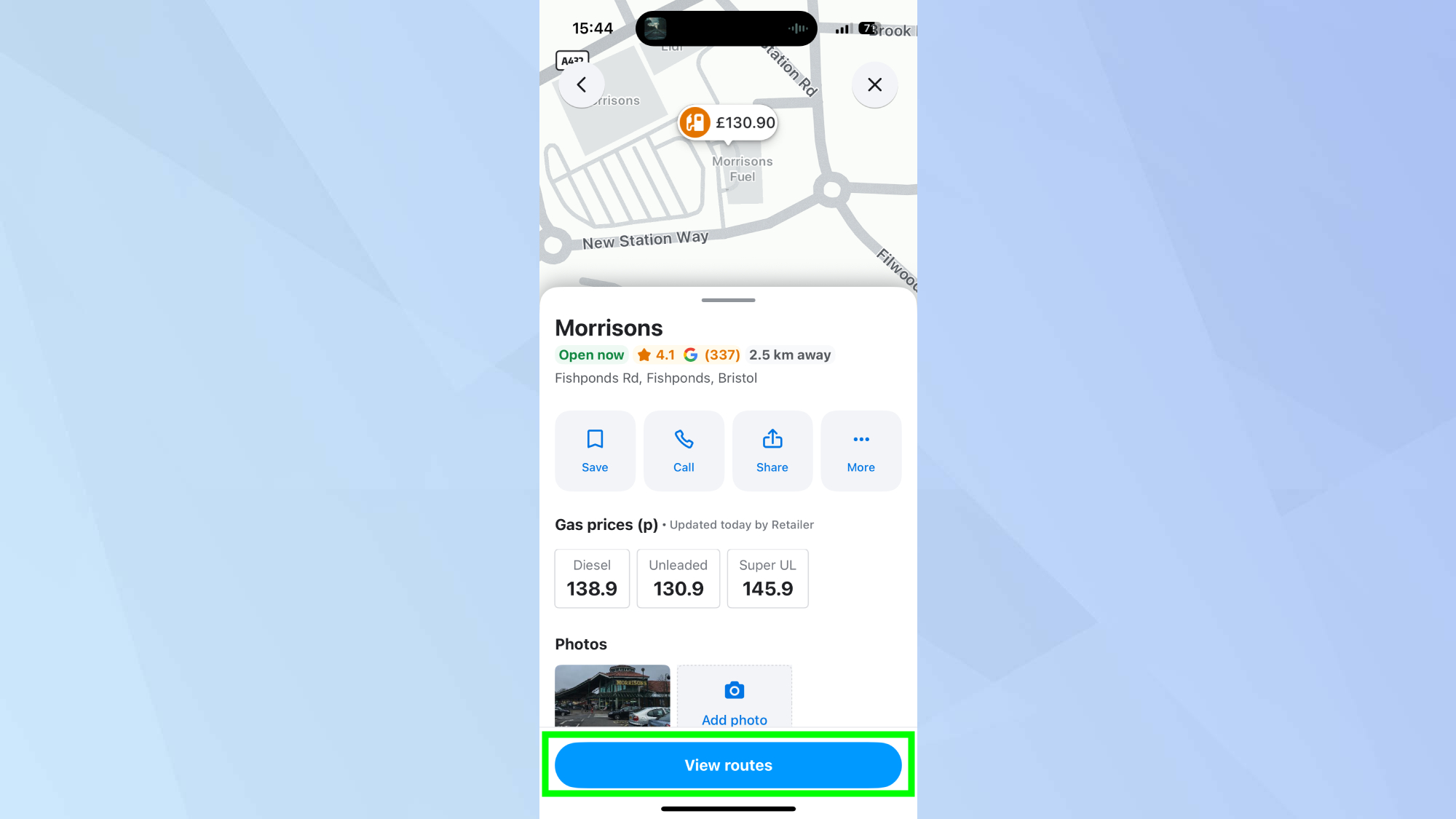 מסלולי תצוגה של Waze
