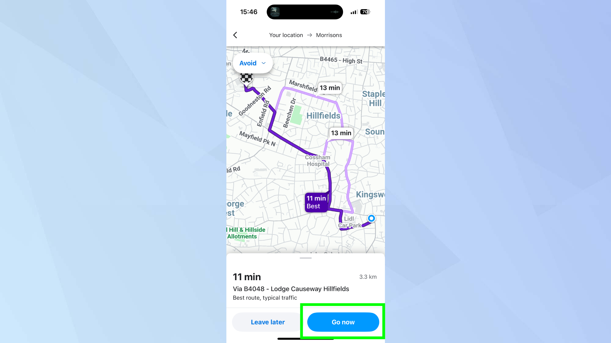 Waze לך עכשיו