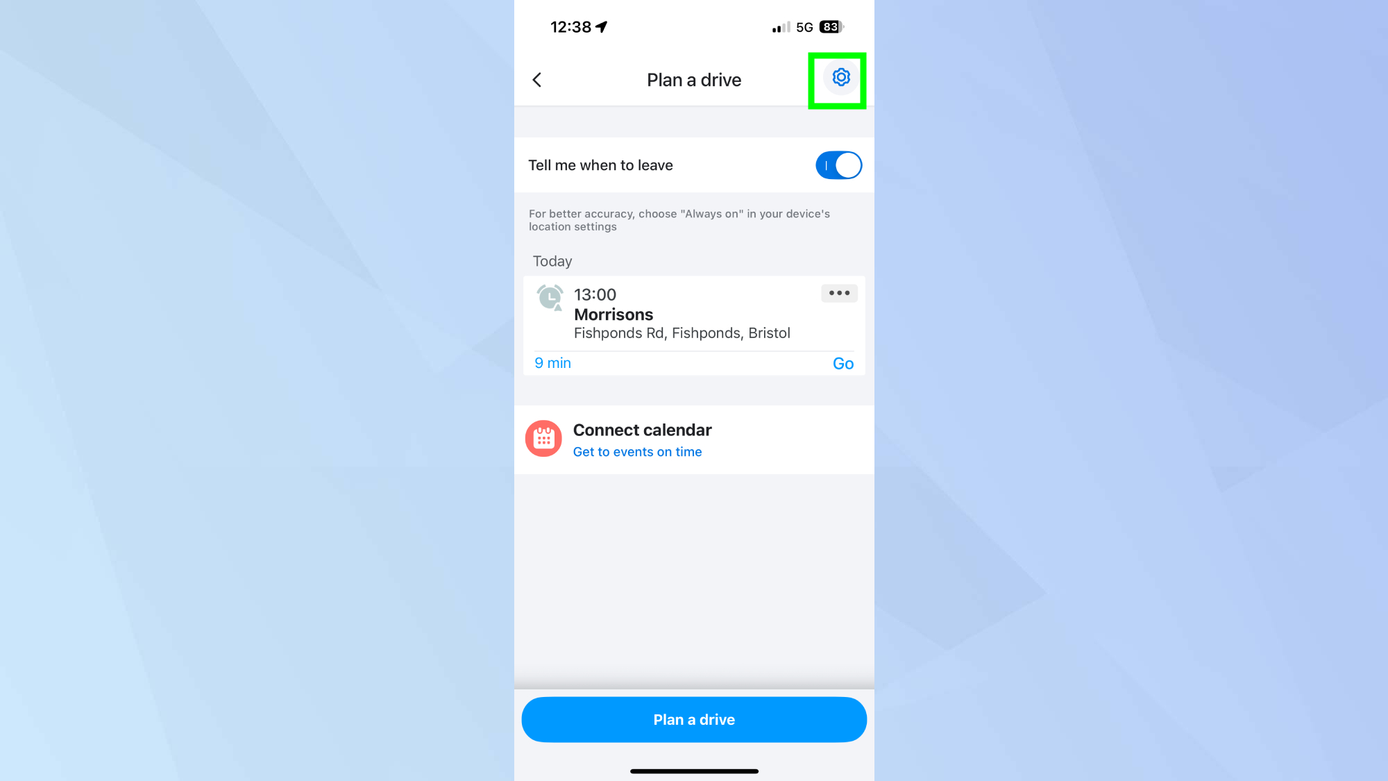 הגדרות Waze