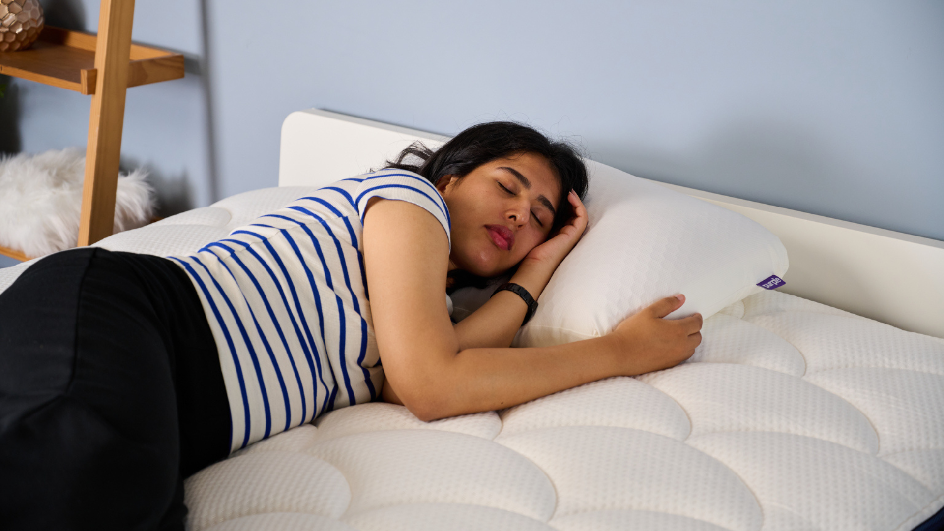 סופר מצעים TG ישן על הכרית Purple GridCloud