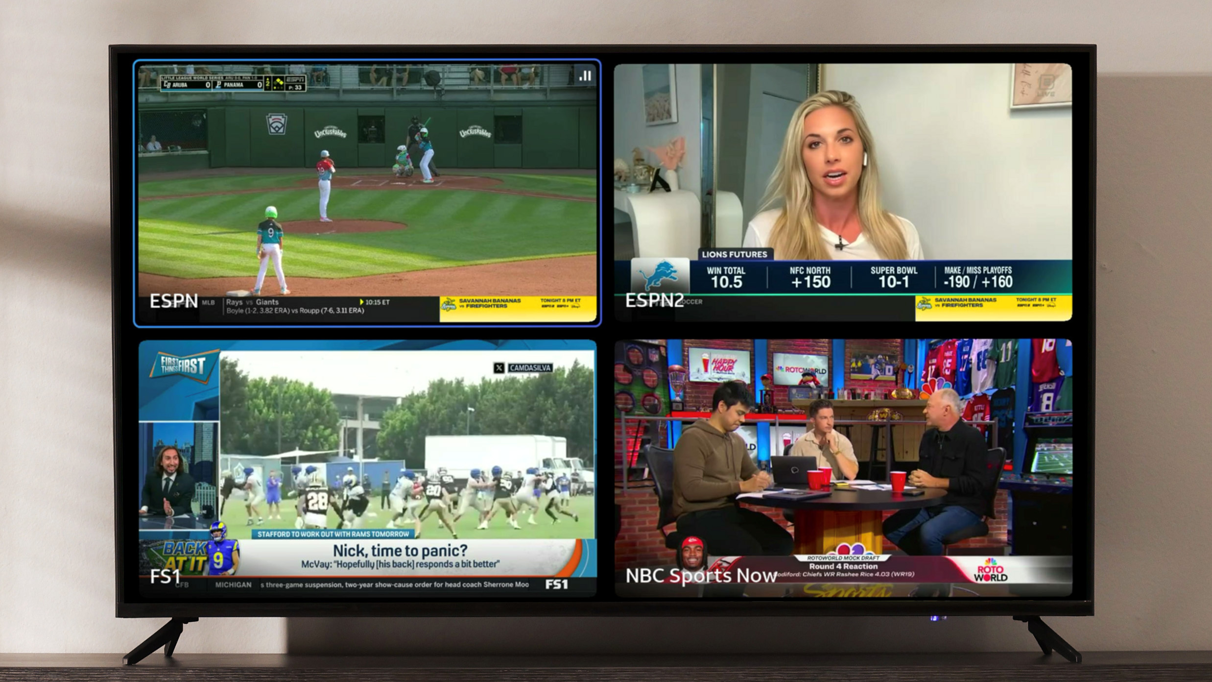 DirectV Multiview Mix Cranse על מסך טלוויזיה