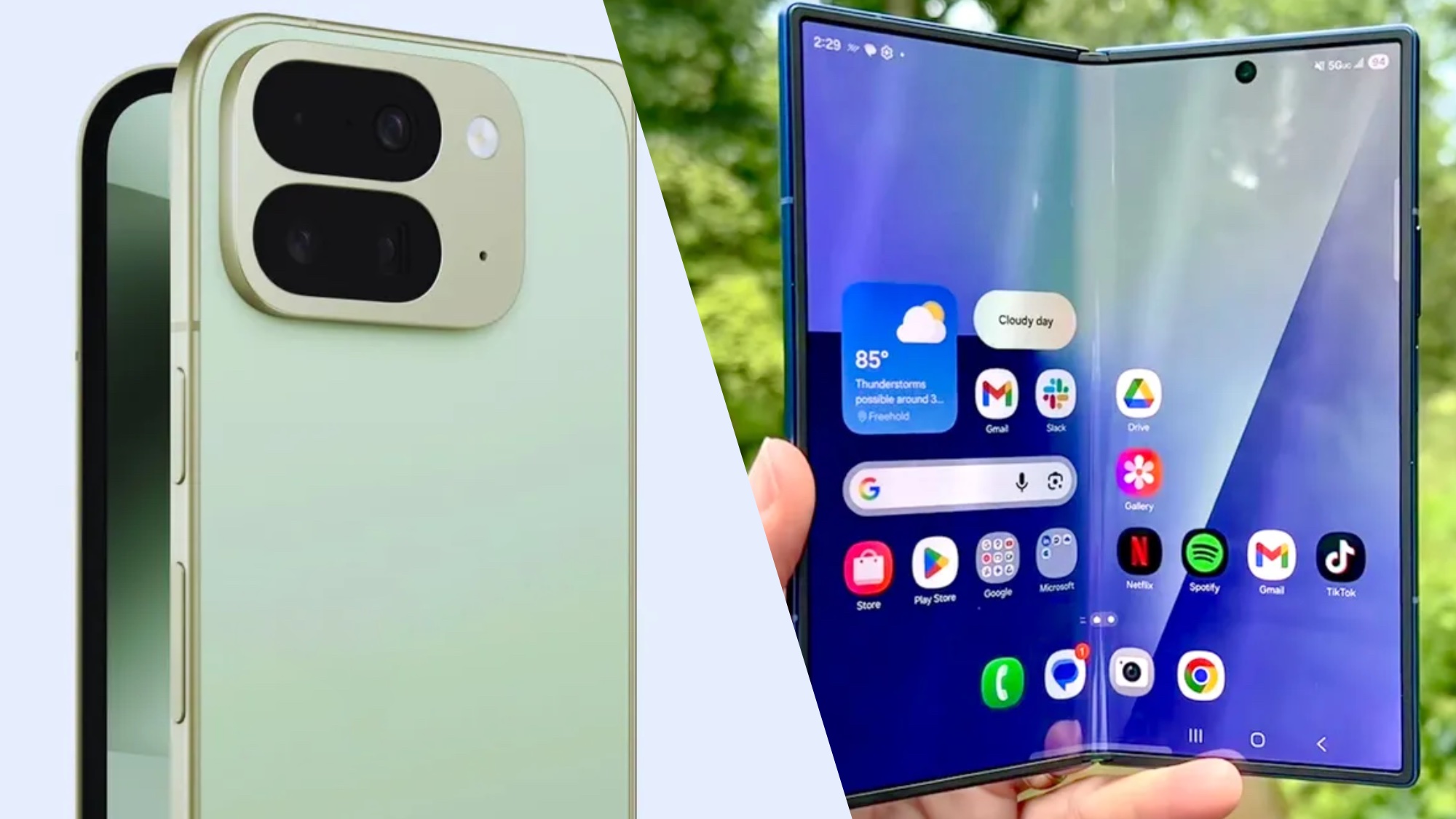 Google Pixel 10 Pro Cled vs Galaxy Z Fold 7