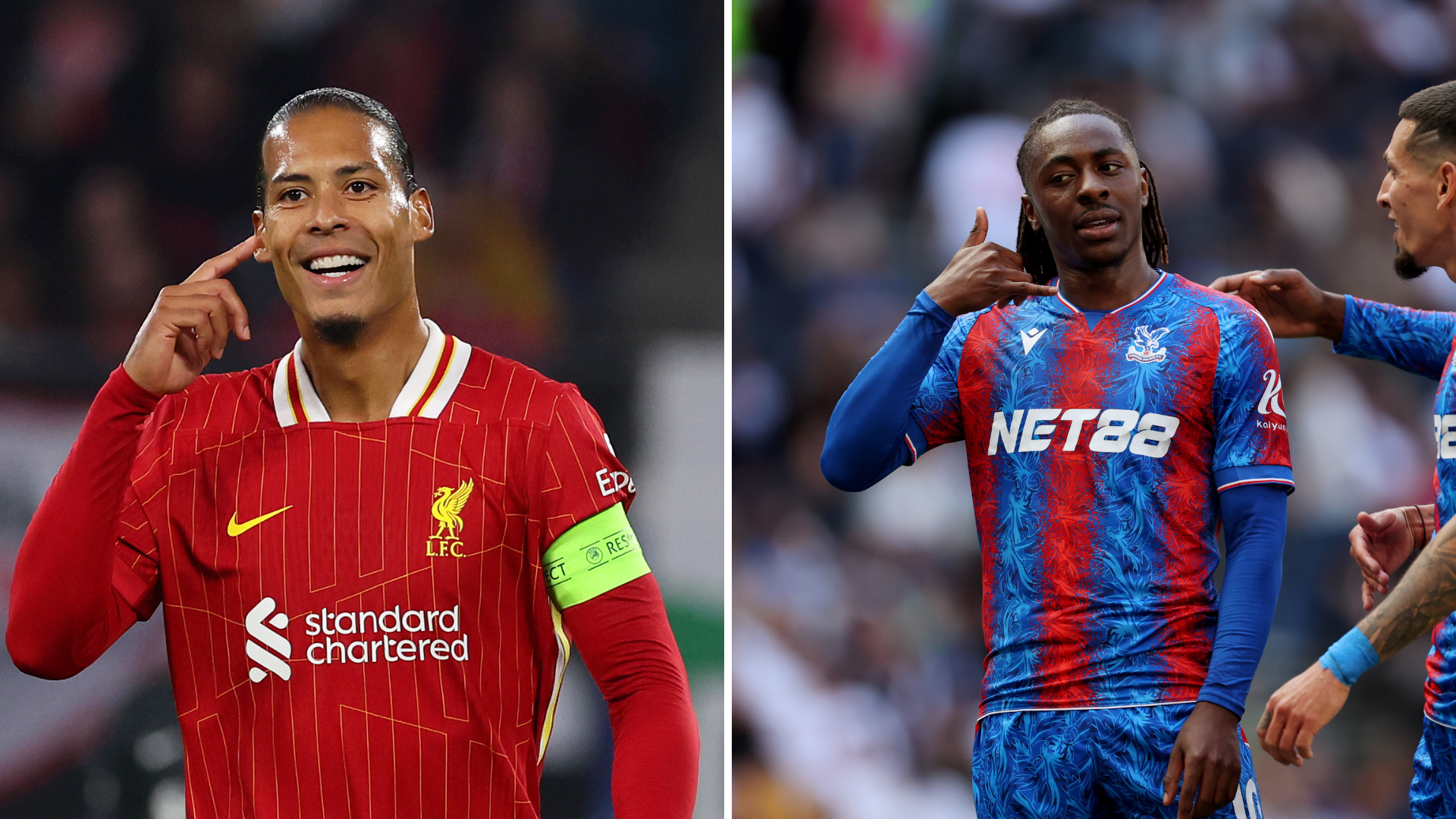 Virgil Van Dijk x Eberechi Eze in the Community Shield