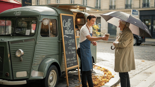 Barista ידיים אישה קפה בקליפ שנוצר על ידי AI