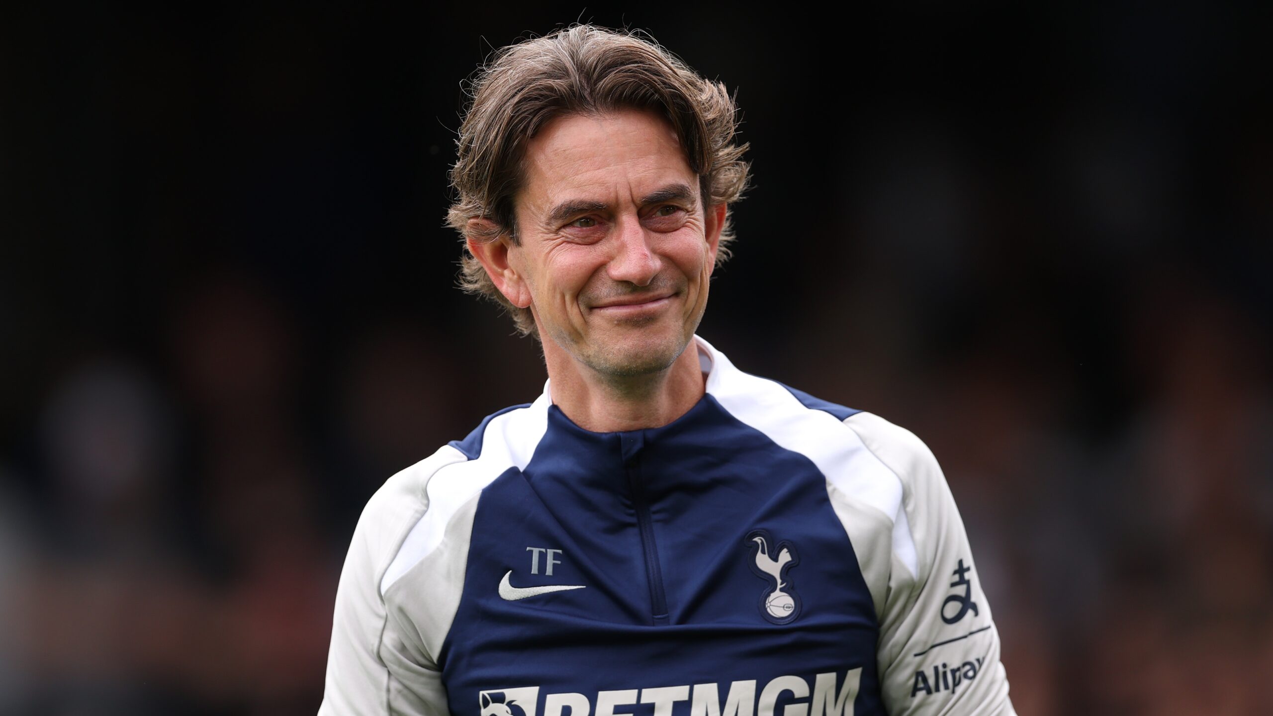 Thomas Frank, Manager of Tottenham Hotspur during the pre-season friendly match between Luton Town and Tottenham Hotspur at Kenilworth Road on July 26, 2025 in Luton, England.