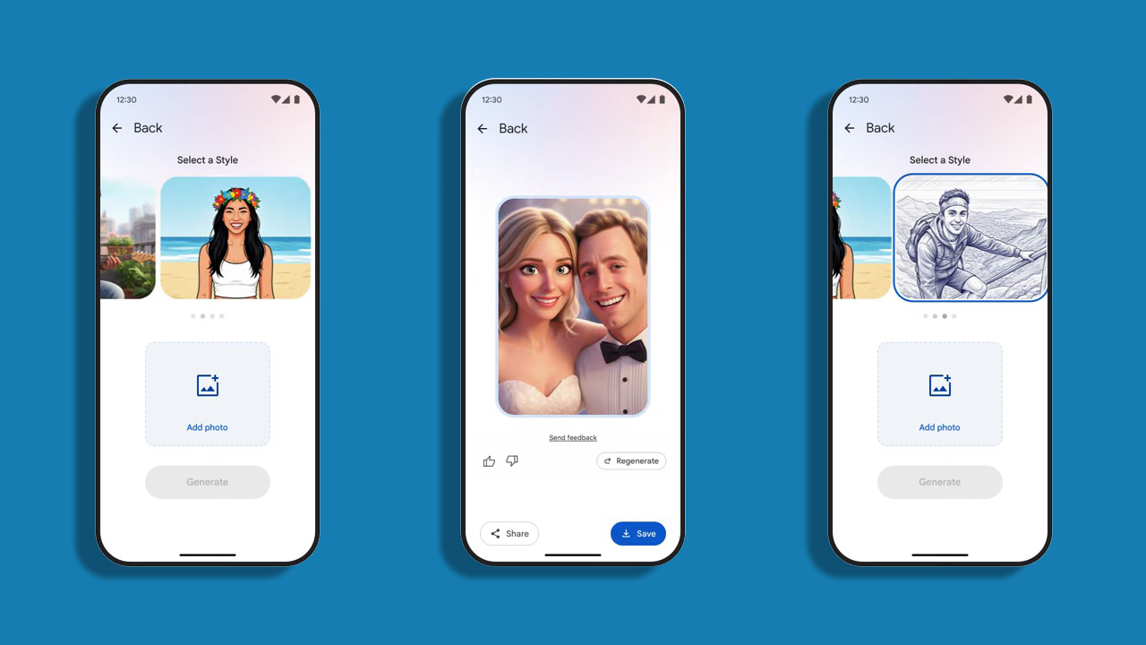 צילומי מסך של Google Photos Remix