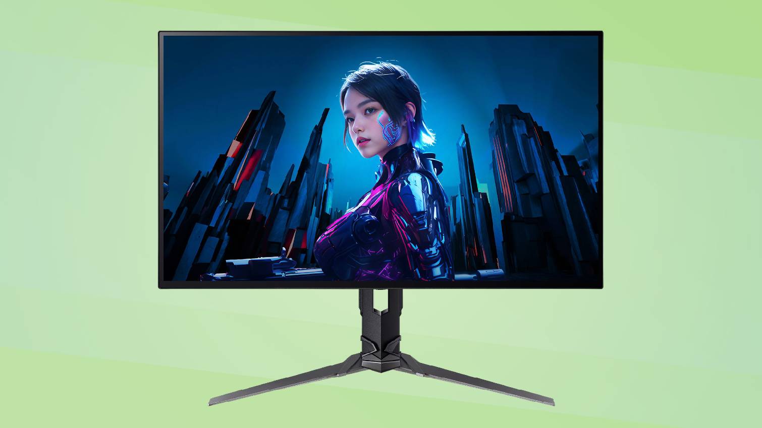 Acer Predator X27U F8 צג המשחקים של Green Bakground