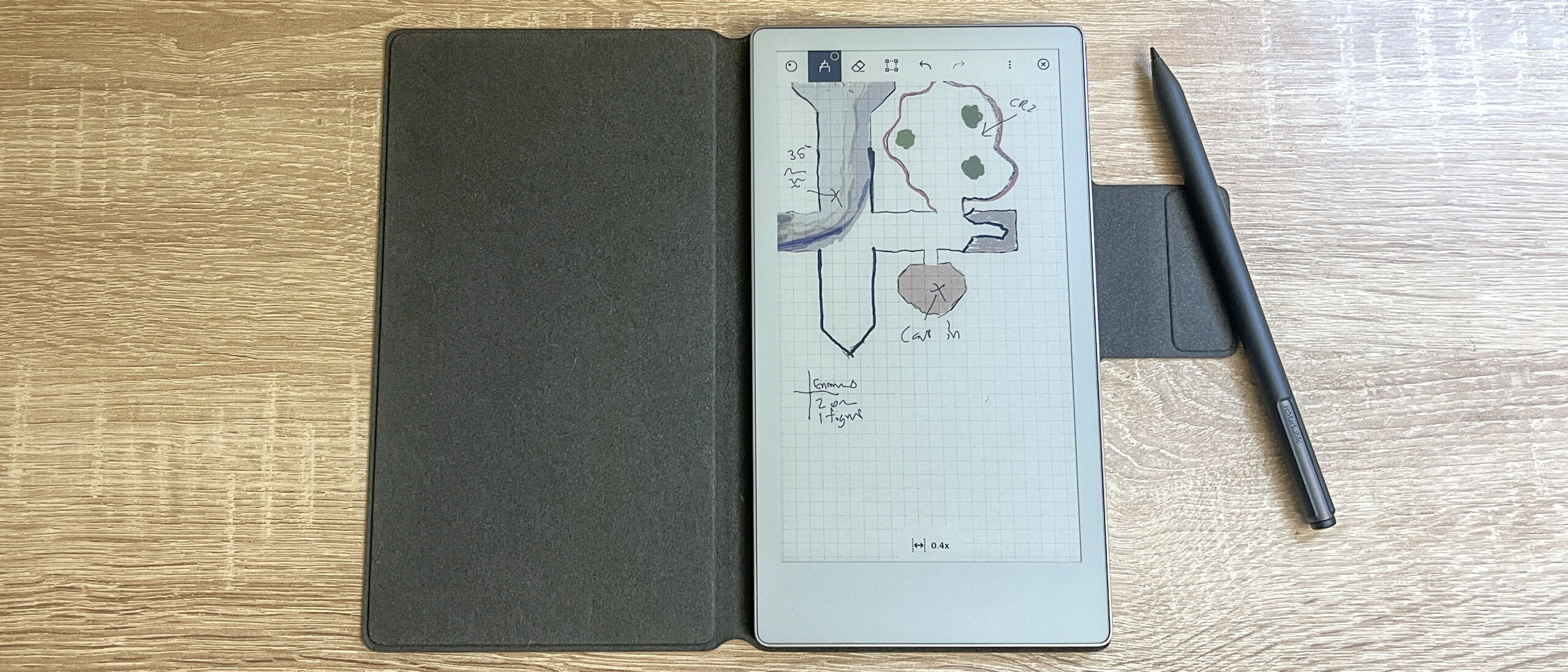 ReMarkable Paper Pro Move review unit on a desk